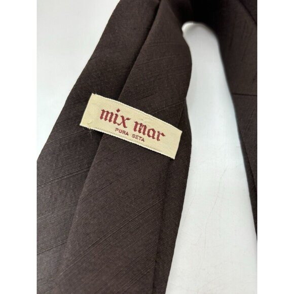 VTG ASSORTED LOT OF 3 - Brown Silk Ties Made in Italy - Abstract Patterns - Picture 7 of 11